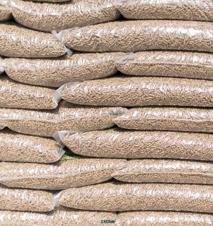 Palette de granulés de bois